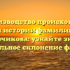 Воспроизводство происхождения и истории фамилии Перевозчикова: узнайте значение и правильное склонение фамилии