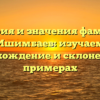 История и значения фамилии Ишимбаев: изучаем происхождение и склонение на примерах