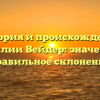 История и происхождение фамилии Вейдер: значение и правильное склонение