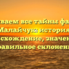 Раскрываем все тайны фамилии Малайчук: история, происхождение, значение и правильное склонение