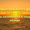 Тайны происхождения фамилии Туменова: история, значение и образцы склонения в подробном обзоре