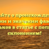 Узнайте о происхождении, истории и значении фамилии Синьков в статье с полным склонением!