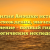 Фамилия Аношко: история происхождения, значение и склонение – полный гид для генеалогических исследований