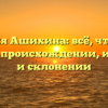 Фамилия Ашихина: всё, что нужно знать о происхождении, истории и склонении