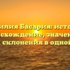 Фамилия Басария: история, происхождение, значение и правила склонения в одной статье.