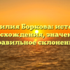 Фамилия Боркова: история происхождения, значения и правильное склонение