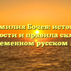 Фамилия Бочев: истоки, особенности и правила склонения в современном русском языке