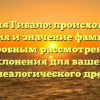 Фамилия Гибало: происхождение, история и значение фамилии с подробным рассмотрением склонения для вашего генеалогического древа