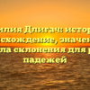 Фамилия Длигач: история и происхождение, значение и правила склонения для рода и падежей