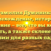 Фамилия Думиникэ: происхождение, история и значение — все, что вы хотели знать, а также склонение фамилии для разных падежей