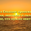 Фамилия Ельшин: происхождение и история, значение и склонение – все, что нужно знать!