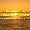 Фамилия Жерновков: история, происхождение и значение, а также правильное склонение