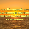 Фамилия Колодзей: история, происхождение и значение – все, что нужно знать для правильного склонения