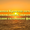 Фамилия Кромин: история происхождения, значение и правильное склонение фамилии