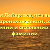 Фамилия Лейер: все, что вы хотели знать о происхождении, истории, значении и склонении этой фамилии