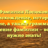 Фамилия Лосюков: происхождение, история и значение, а также грамматика и склонение фамилии — все, что нужно знать!