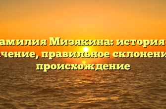 Фамилия Мизякина: история и значение, правильное склонение и происхождение