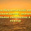 Фамилия Недзельский: история и происхождение, значение и правильное склонение в одной статье