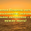 Фамилия Пидник: история возникновения, значения и правильное склонение — все, что нужно знать!