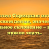 Фамилия Скрицкая: история происхождения, значения и правильное склонение — все, что нужно знать.