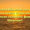 Фамилия Шкалин: история, происхождение и значение. Как правильно склонять фамилию Шкалин?