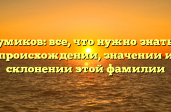 Чумиков: все, что нужно знать о происхождении, значении и склонении этой фамилии