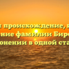 Изучаем происхождение, историю и значение фамилии Бирса: все о склонении в одной статье