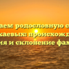 Изучаем родословную семьи Мусакаевых: происхождение, история и склонение фамилии