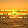 Исследование фамилии Сахан: история происхождения, значения и правильное склонение