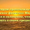 Исследуем происхождение и значение фамилии Мартес: история и склонение, что нужно знать о своих предках