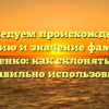 Исследуем происхождение, историю и значение фамилии Игнатенко: как склонять и как правильно использовать