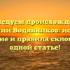 Исследуем происхождение фамилии Водянников: история, значение и правила склонения в одной статье!