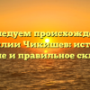 Исследуем происхождение фамилии Чикишев: история, значение и правильное склонение