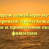 Исследуем семейную историю Болдыревых: происхождение, значение и правильное склонение фамилии