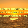 Исследуйте происхождение фамилии Пулькин и ее значение с полным склонением — статья на сайте