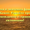 История и значения фамилии Кенис. Узнайте про происхождение и правильное склонение!