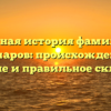 Полная история фамилии Димаров: происхождение, значение и правильное склонение