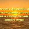 Узнайте все о фамилии Мицул: происхождение, историю и значения, а также склонение для вашего рода!