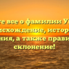 Узнайте все о фамилии Унгефуг: происхождение, история и значения, а также правильное склонение!