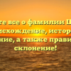 Узнайте все о фамилии Шмуля: происхождение, история и значение, а также правильное склонение!