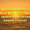 Узнайте происхождение, историю и значение фамилии Васнева, а также правильное склонение в нашей статье!