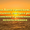 Фамилия Азиз: происхождение и значение, история рода, склонение и особенности использования