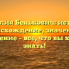 Фамилия Бенькович: история, происхождение, значение и склонение – все, что вы хотели знать!