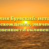 Фамилия Буевский: история и происхождение, значение и особенности склонения