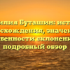 Фамилия Буташин: история происхождения, значения и особенности склонения – подробный обзор