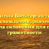 Фамилия Вольтер: история происхождения, значения и правила склонения для полной грамотности