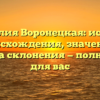 Фамилия Воронецкая: история происхождения, значение и правила склонения — полный гид для вас