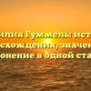 Фамилия Гуммель: история происхождения, значения и склонение в одной статье