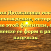 Фамилия Должанова: исследуем происхождение, историю и значение этой фамилии, а также склонение ее форм в разных падежах