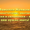 Фамилия Жевжик: первоисточник, эволюция, значения и склонения — все, что вам нужно знать!